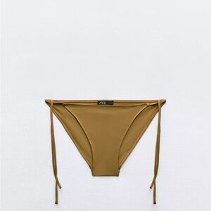 Zara Tobacco Brown Bikini Bottom M